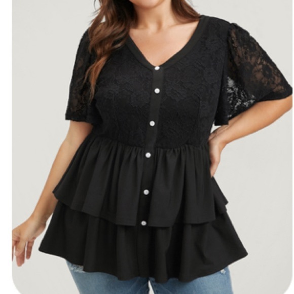 Flowy Layered Blouse - Picture 1 of 9